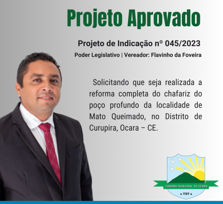 Projeto de Indicação nº 045/2023