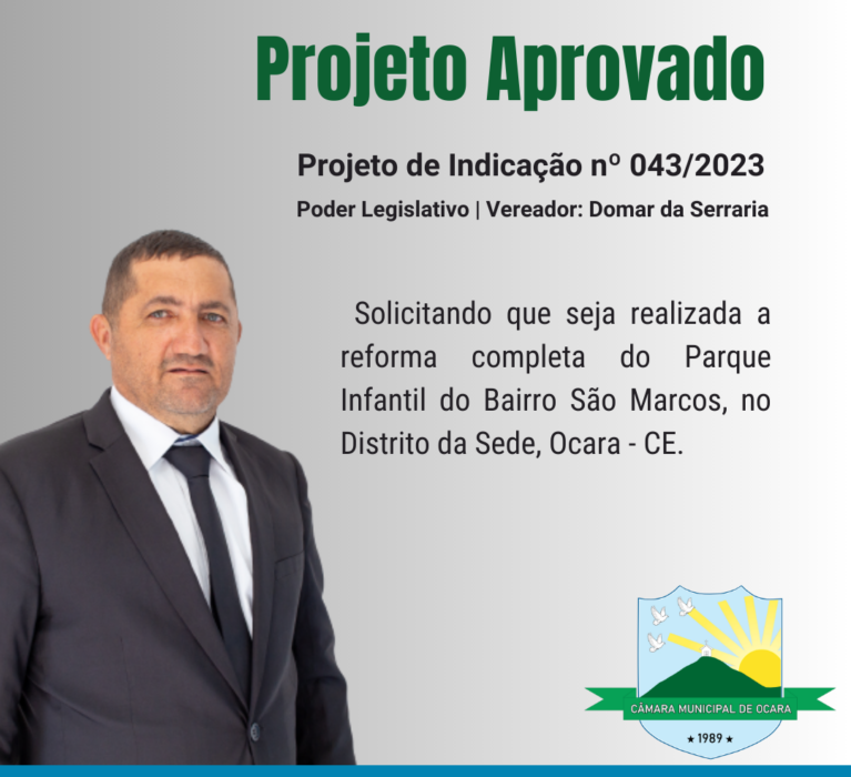 Projeto de Indicação nº 043/2023