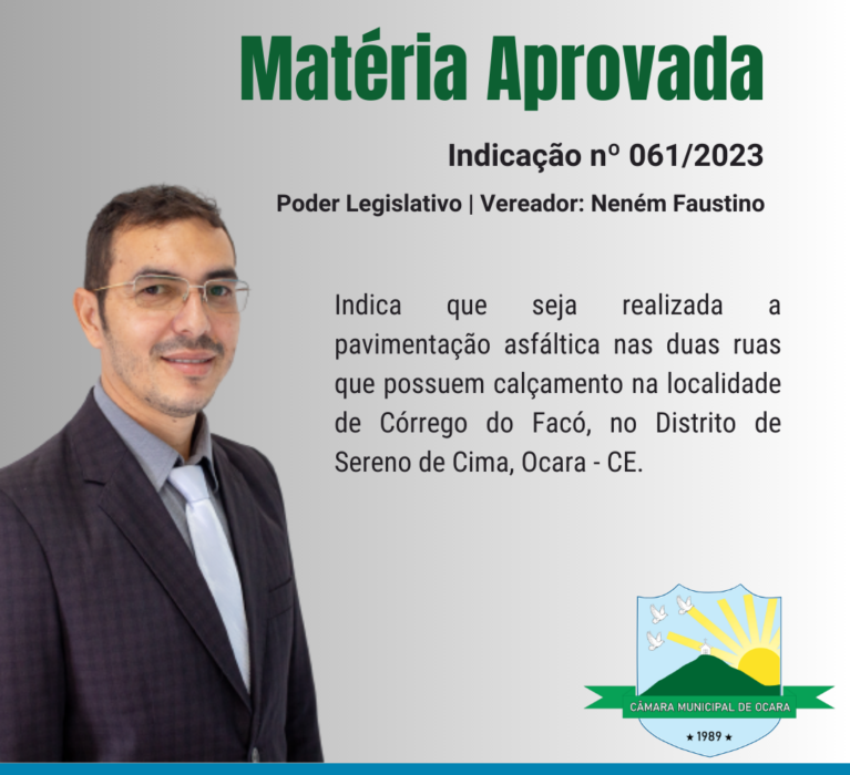 Indicação nº 061/2023