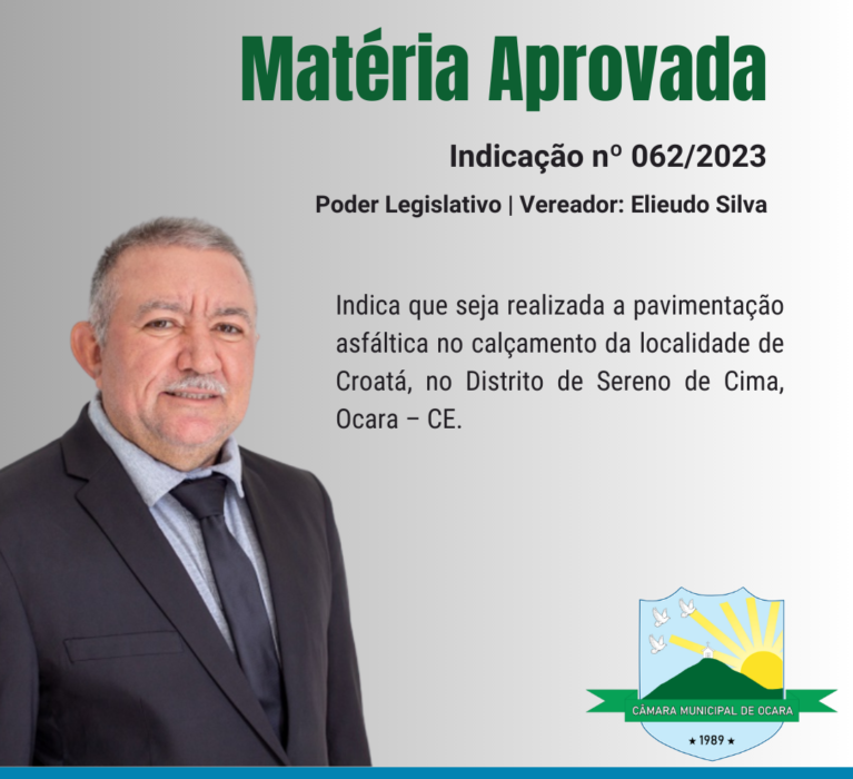 Indicação nº 062/2023