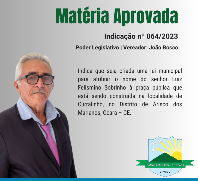 Indicação nº 064/2023