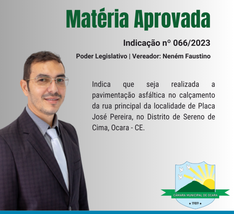 Indicação nº 066/2023