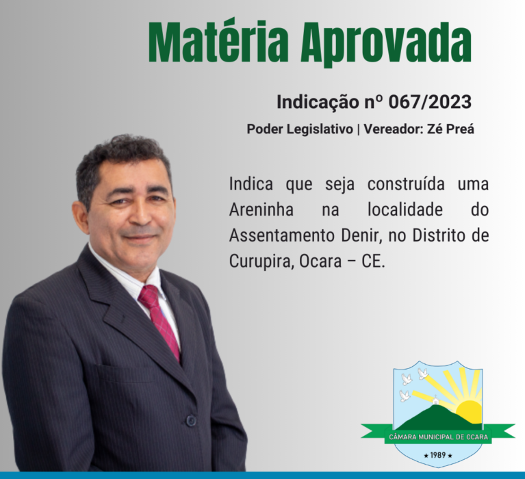 Indicação nº 067/2023