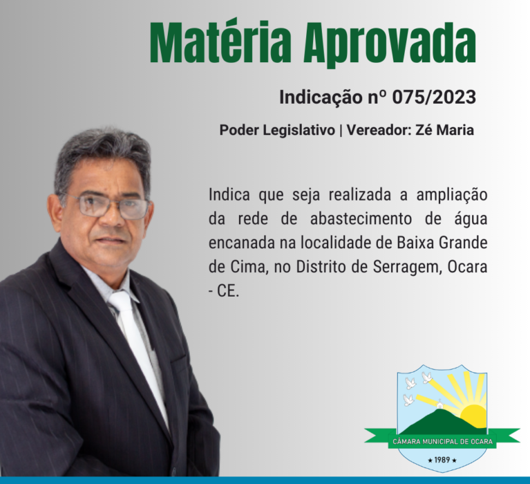 Indicação nº 075/2023