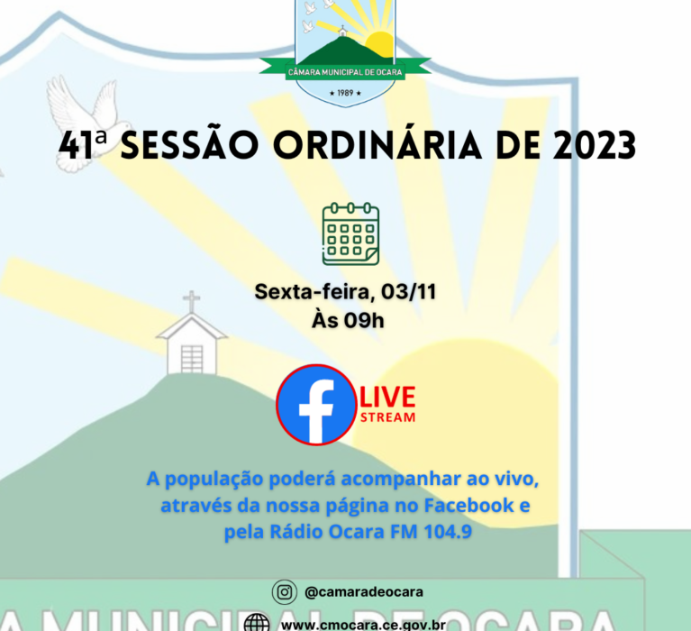 41ª Sessão Ordinária de 2023