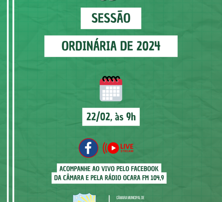 Pauta da 05ª Sessão Ordinária de 2024