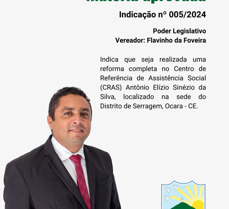 Indicação nº 005/2024