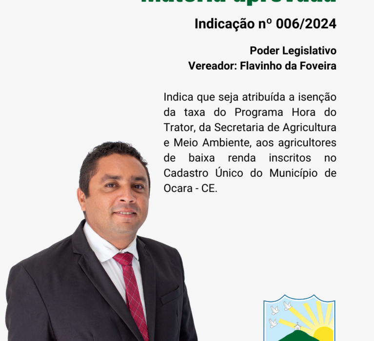 Indicação nº 006/2024