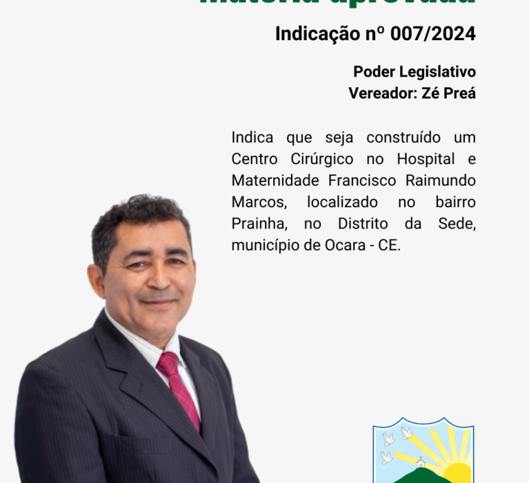 Indicação nº 007/2024