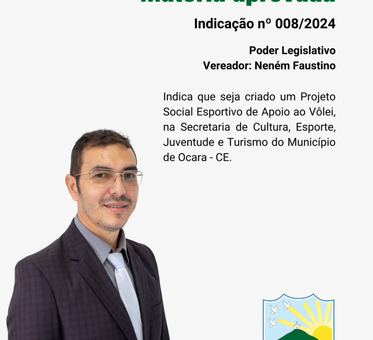 Indicação nº 008/2024