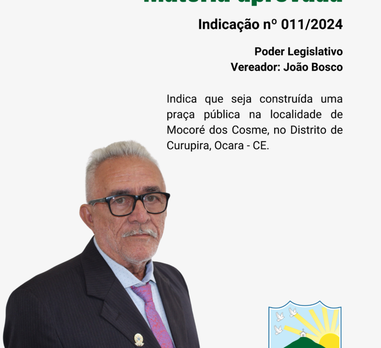 Indicação nº 011/2024