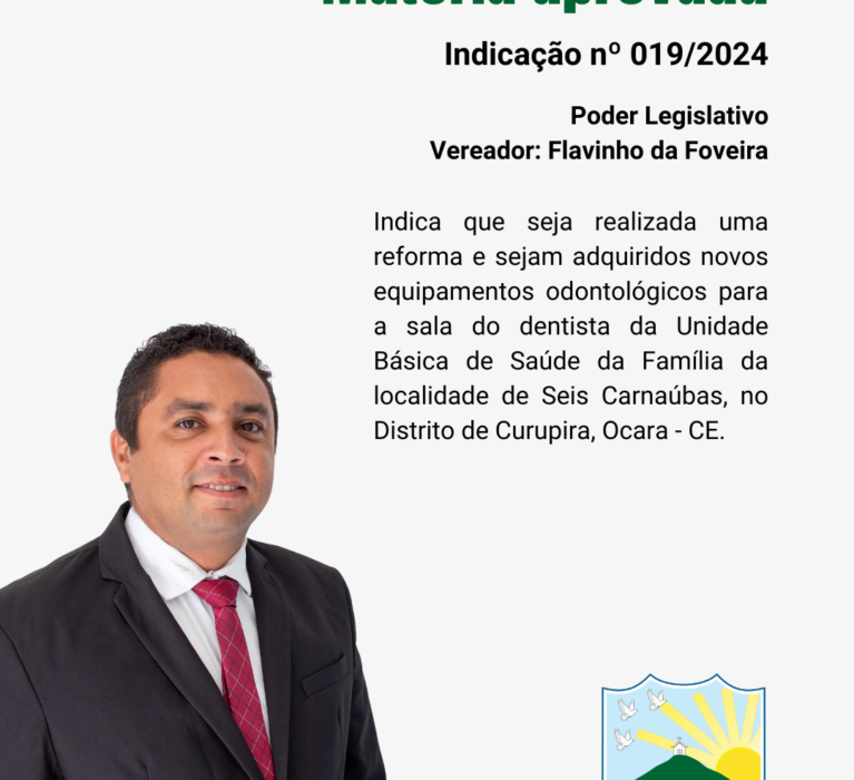 Indicação nº 019/2024