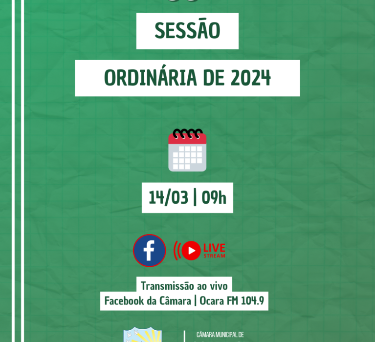 Pauta da 08ª Sessão Ordinária de 2024