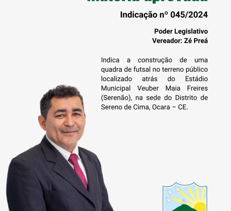 Indicação nº 045/2024