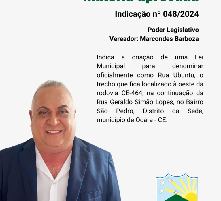 Indicação nº 048/2024