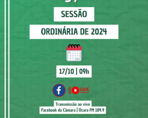 39ª Sessão Ordinária de 2024