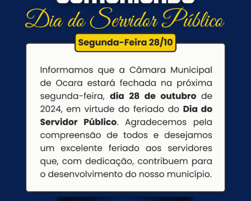 Comunicado!