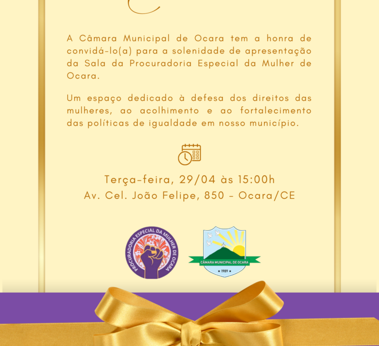 Apresentação da Sala da Procuradoria Especial da Mulher!