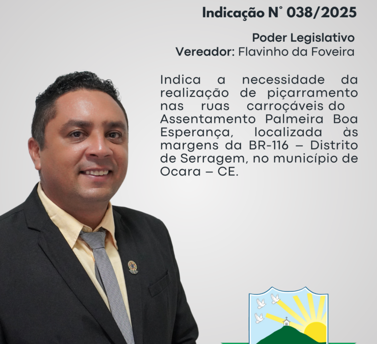 Indicação 038/2025