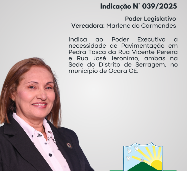 Indicação 039/2025