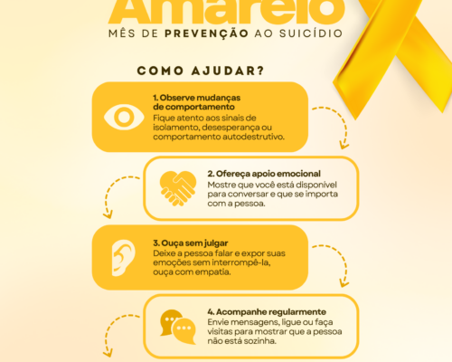 🎗 Setembro Amarelo – Mês de Prevenção ao Suicídio