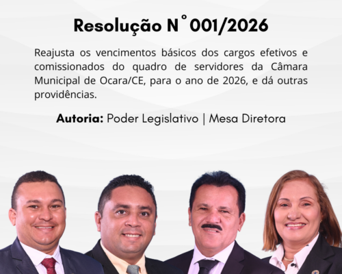 Resolução N° 001/2026