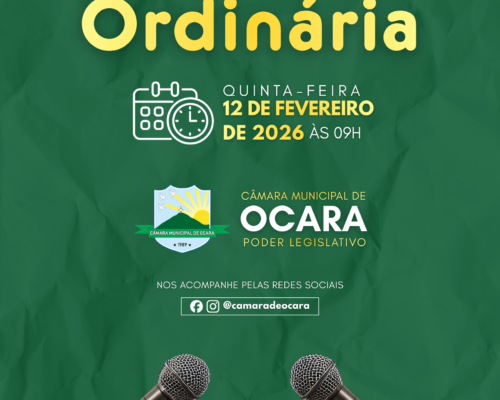 Pauta da 04ª Sessão Ordinária de 2026