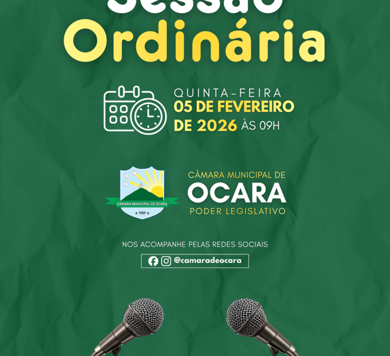 Pauta da 03ª Sessão Ordinária de 2026