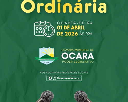 Pauta da 11ª Sessão Ordinária de 2026