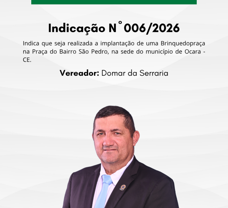 Indicação N° 006/2026
