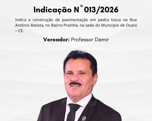 Indicação N° 013/2026