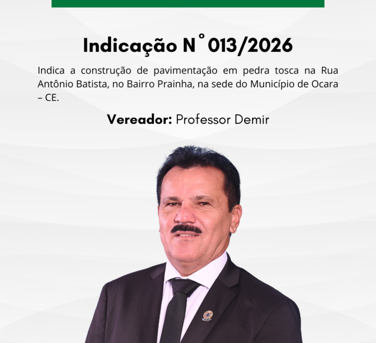 Indicação N° 013/2026
