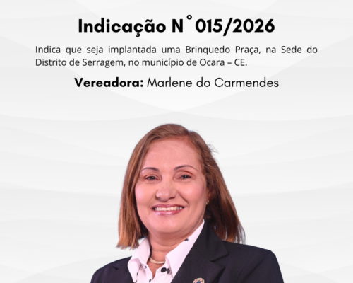 Indicação N° 015/2026