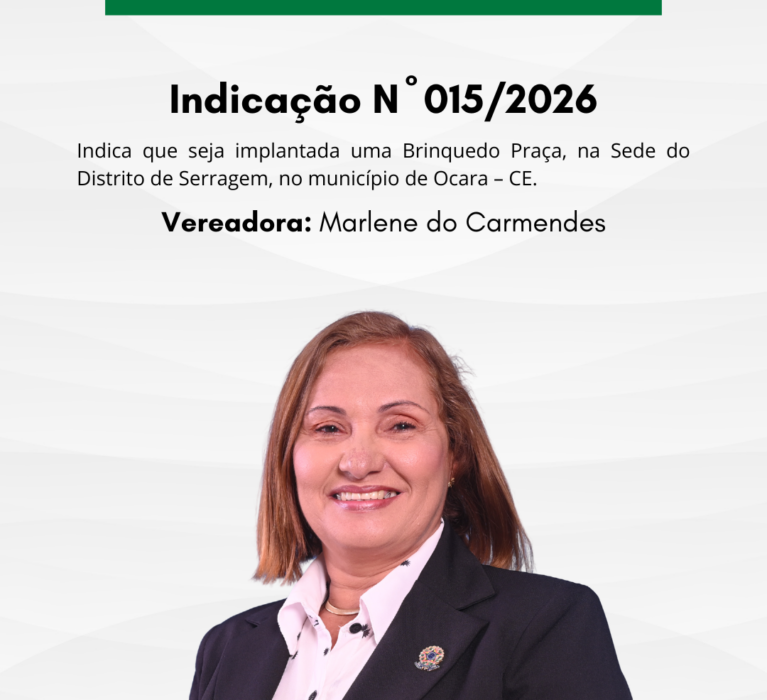Indicação N° 015/2026