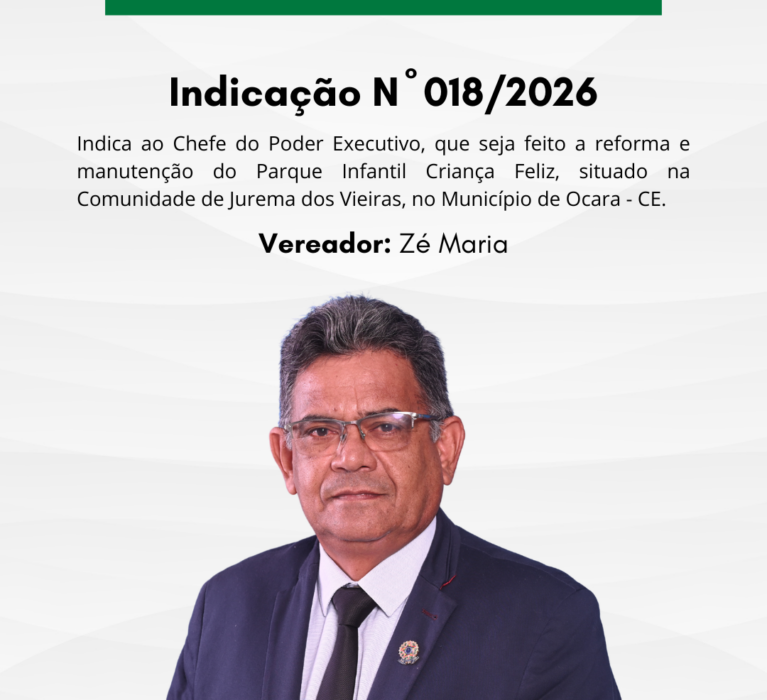 Indicação N° 018/2026