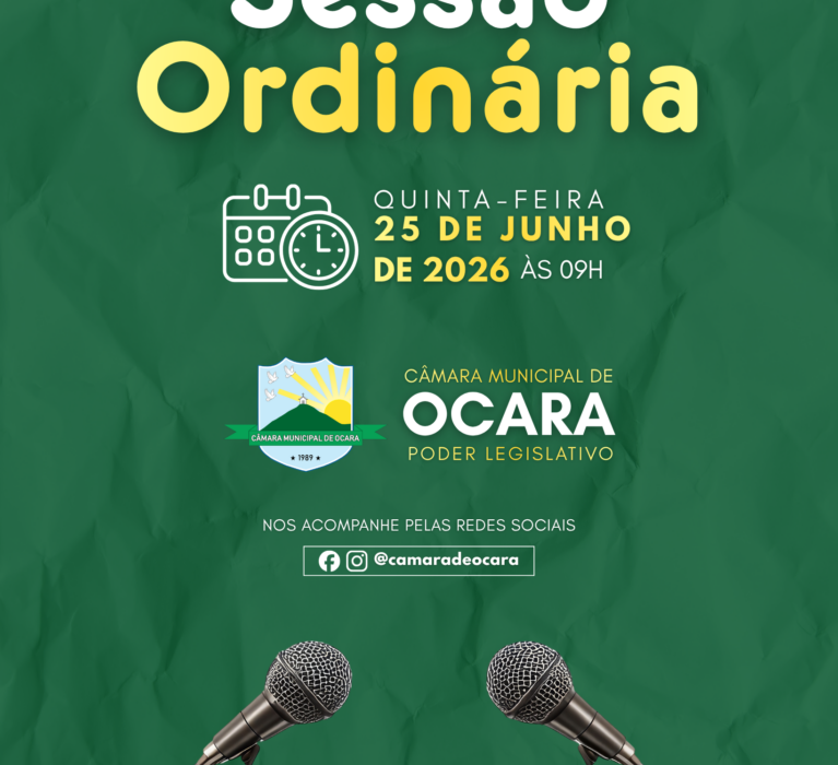 Pauta da 23ª Sessão Ordinária de 2026
