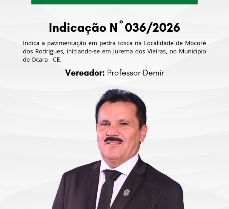 Indicação N° 036/2026