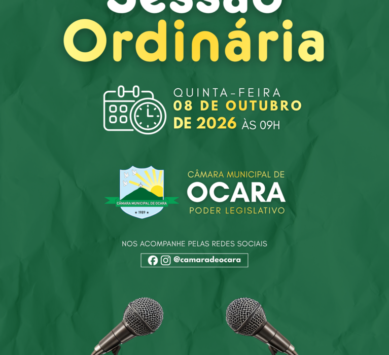 Pauta da 38ª Sessão Ordinária de 2026